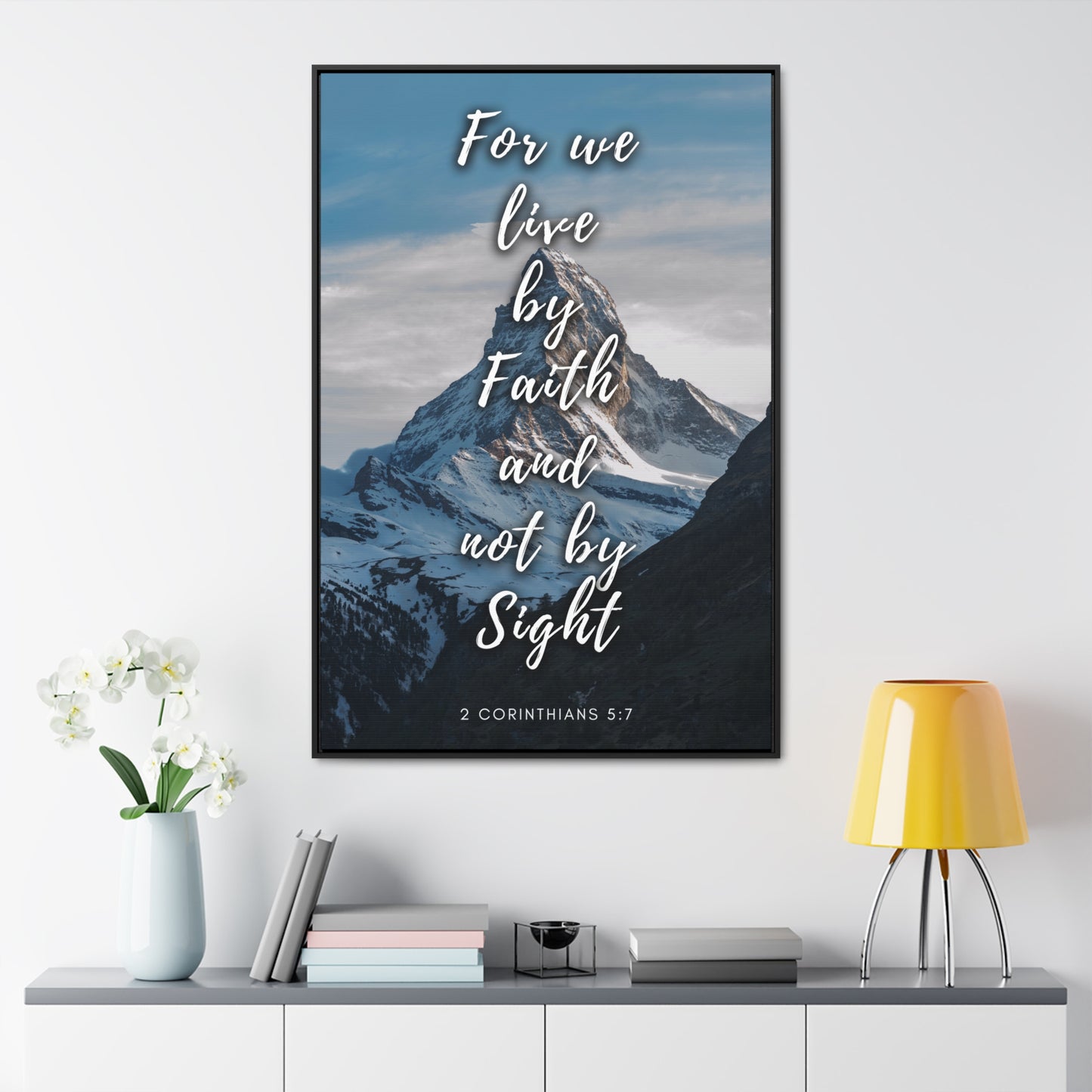 Live by faith Gallery Canvas Wraps, Vertical Frame