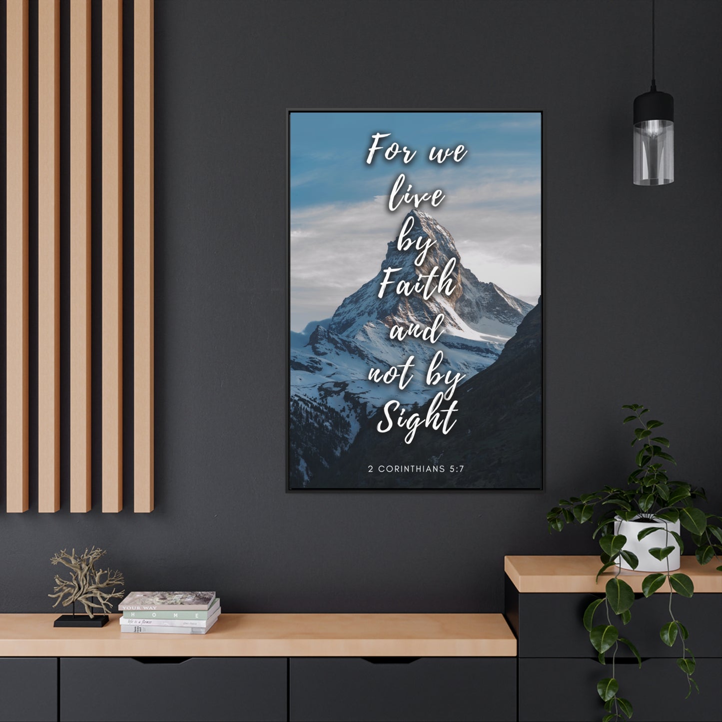 Live by faith Gallery Canvas Wraps, Vertical Frame