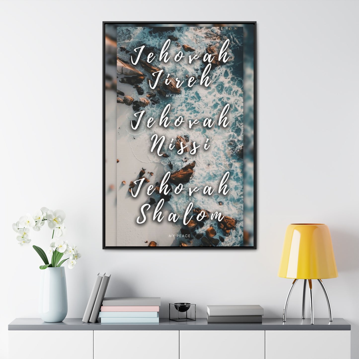 Jehovah Gallery Canvas Wraps, Vertical Frame