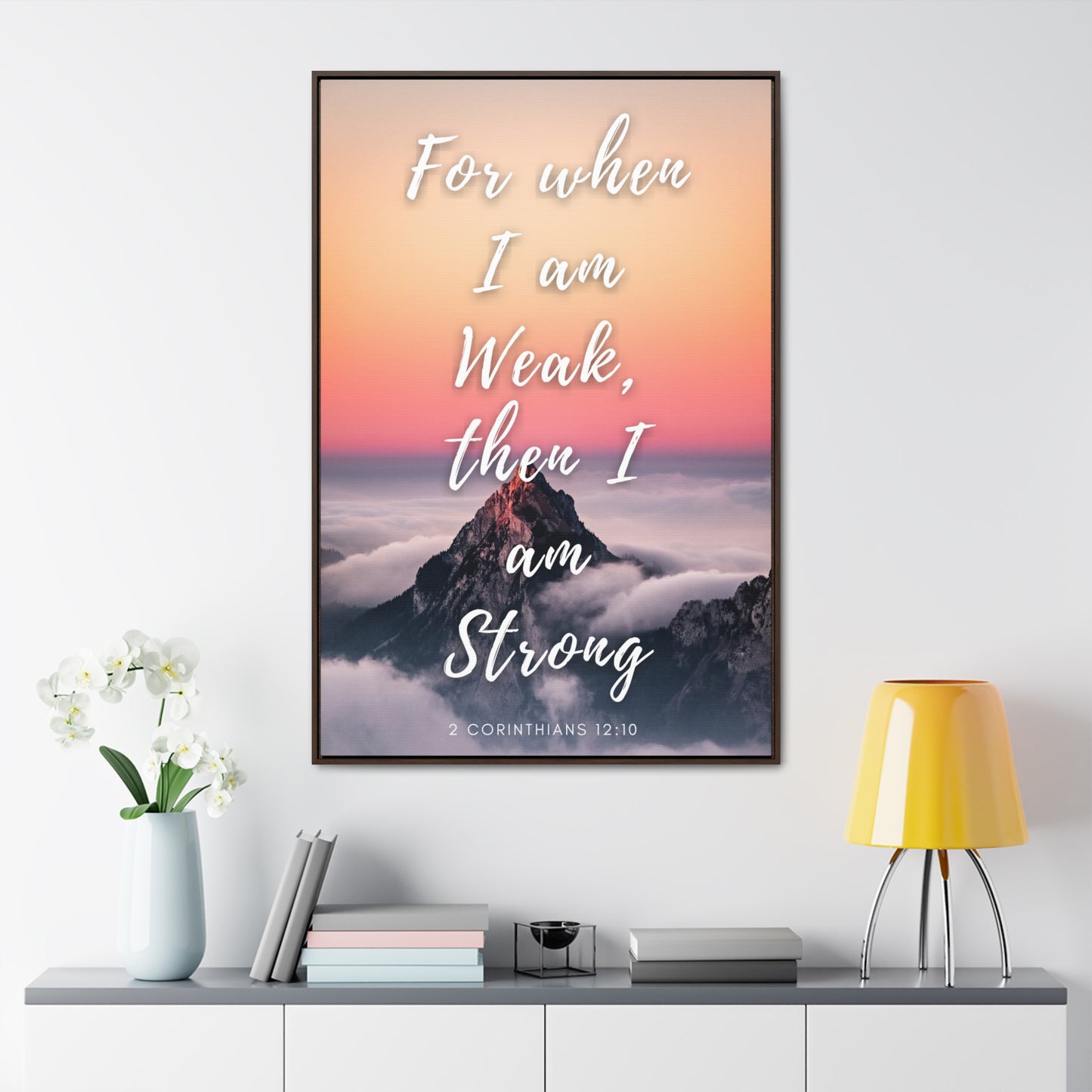 I Am Made Strong Gallery Canvas Wraps, Vertical Frame