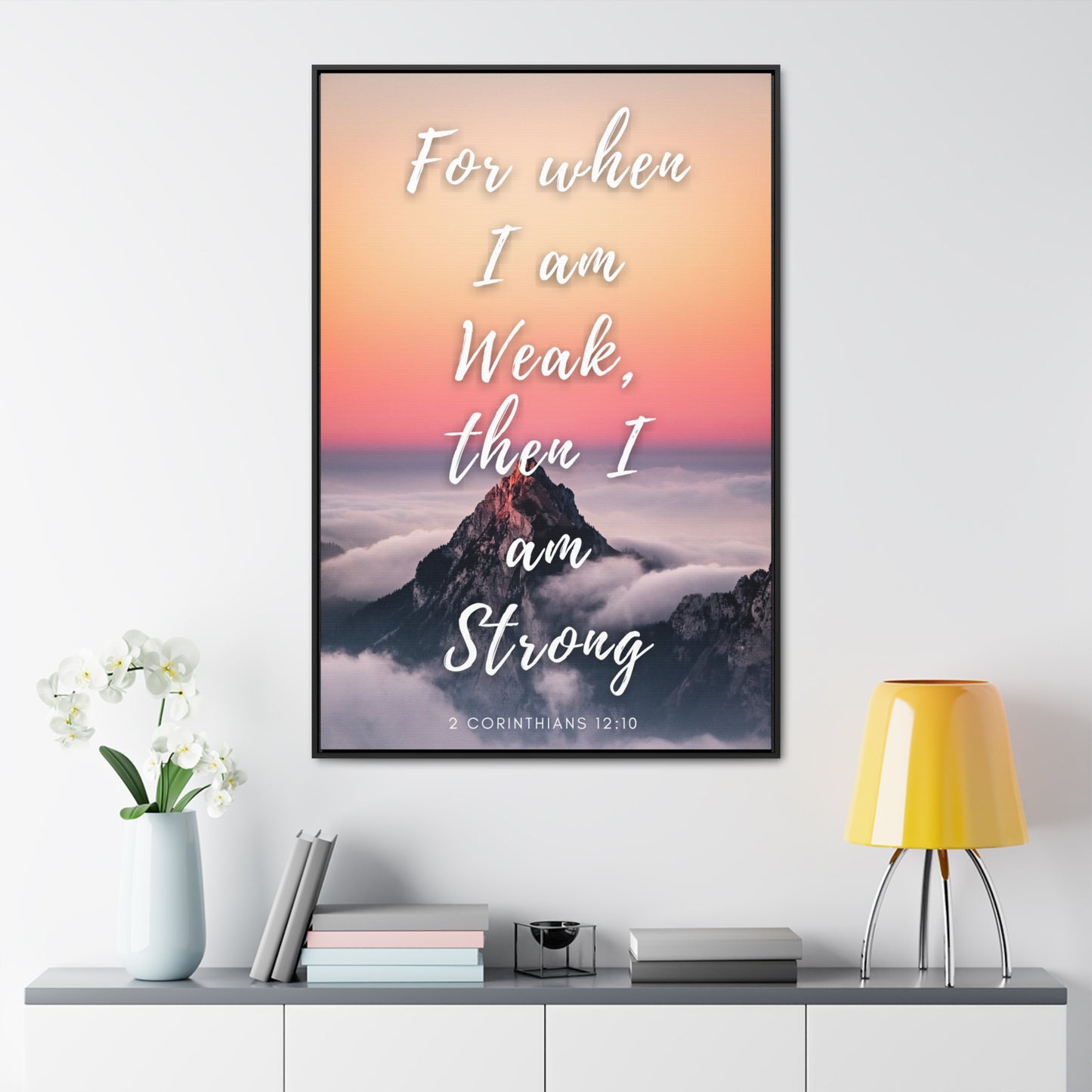 I Am Made Strong Gallery Canvas Wraps, Vertical Frame