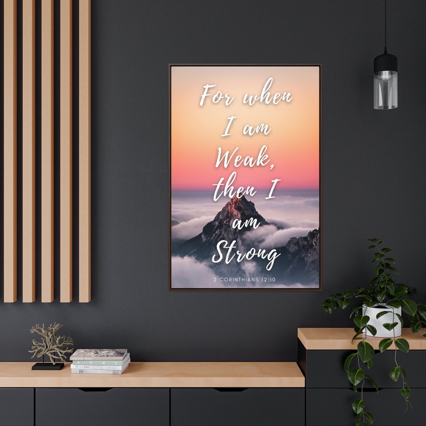 I Am Made Strong Gallery Canvas Wraps, Vertical Frame