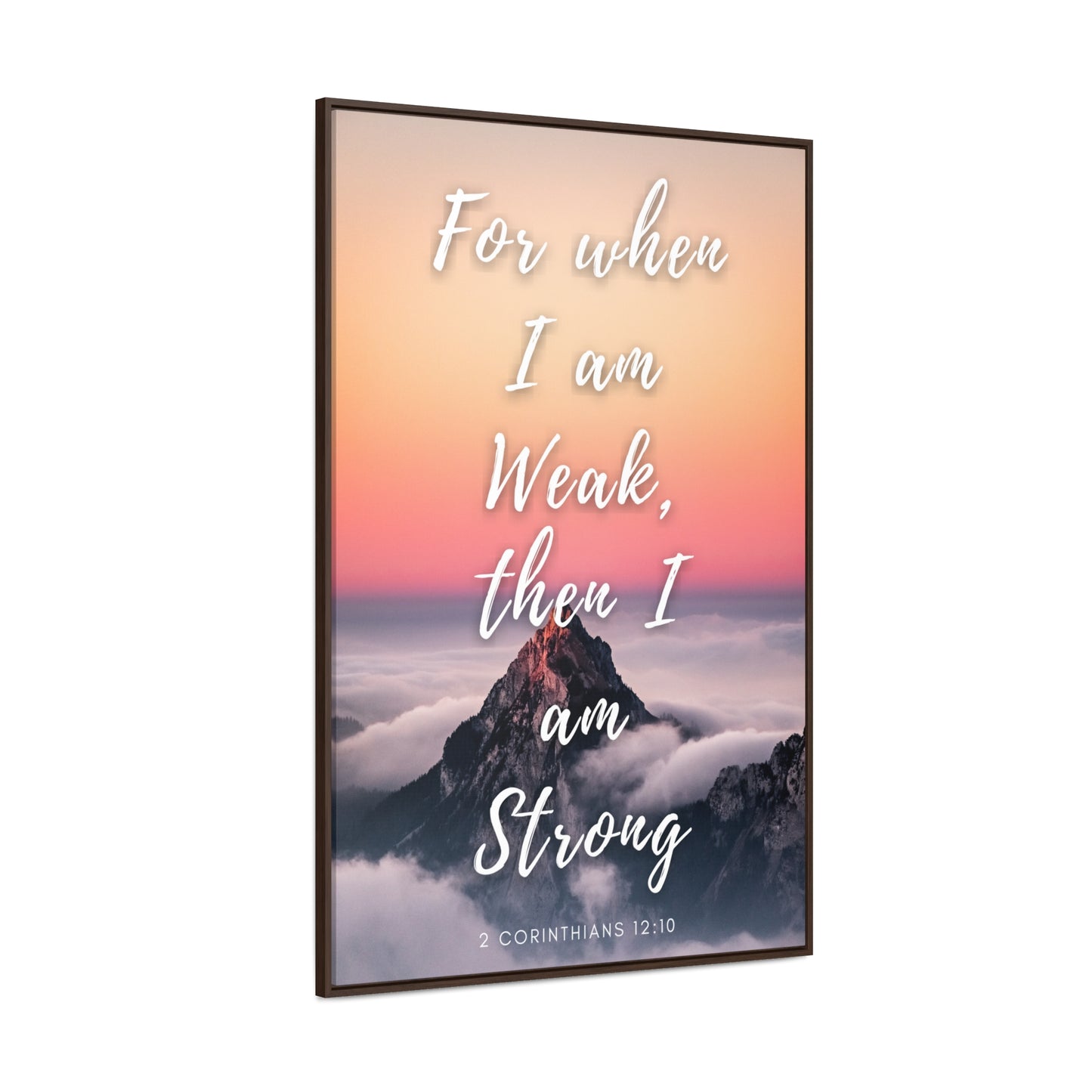 I Am Made Strong Gallery Canvas Wraps, Vertical Frame