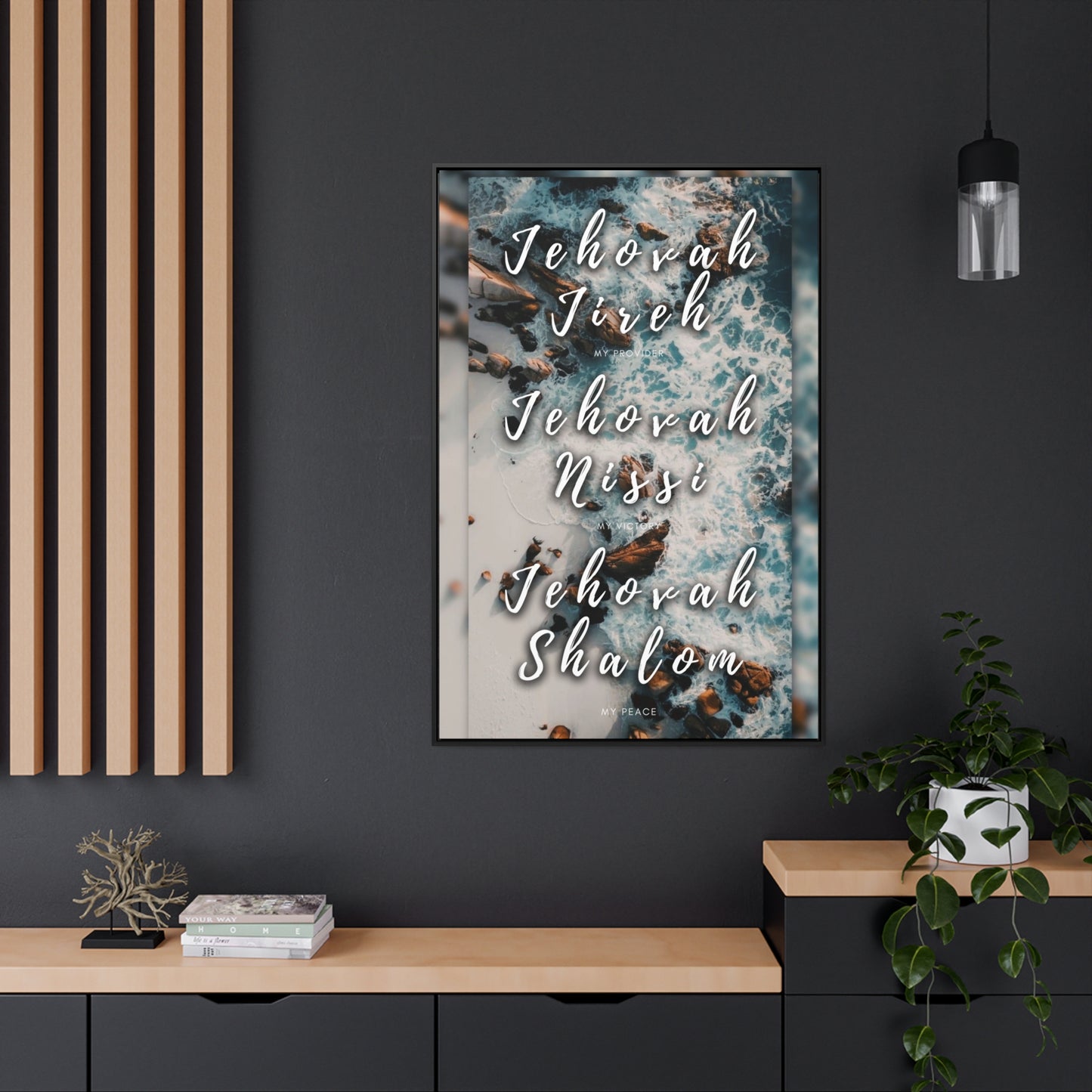 Jehovah Gallery Canvas Wraps, Vertical Frame